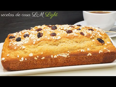 Receta saludable de bizcocho de avena