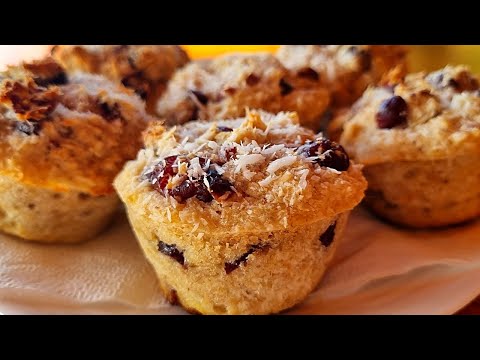 Magdalenas de avena, nutritivas, sin gluten y sin lactosa