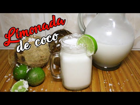 Refrescante receta de limonada de coco