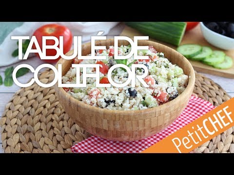 Fácil y saludable receta de tabulé de coliflor Fácil y saludable receta de tabulé de coliflor
