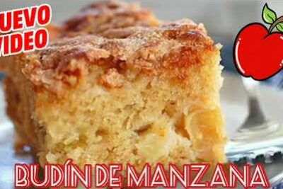 Budín de manzana, canela y nueces sin lactosa